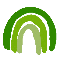 brewtifully rainbow green brewtifully Sticker