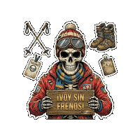 Halloween Skull Sticker