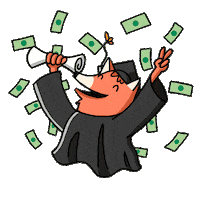 Excited Making Money Sticker by Holler Studios