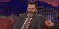 nick offerman cringe GIF by Team Coco