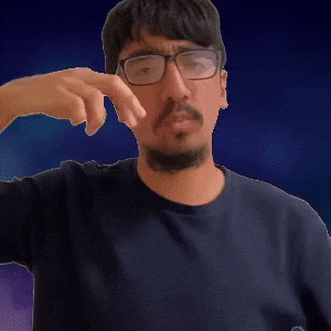 Stickman finger gesture