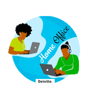 deloittebrasil casa empresa trabalho home office Sticker