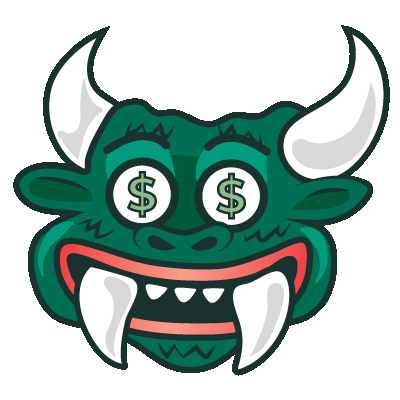 Money Wisconsin Sticker by Rhinelander Hodag
