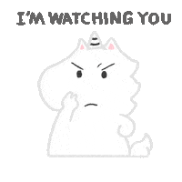 Cu Im Watching You Sticker by Creative Unicorn