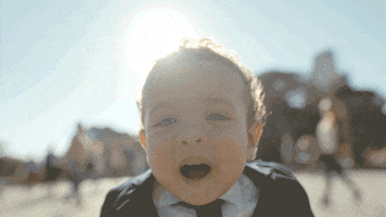 evian baby water singer drinking GIF