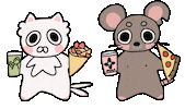 Friends Pizza Sticker