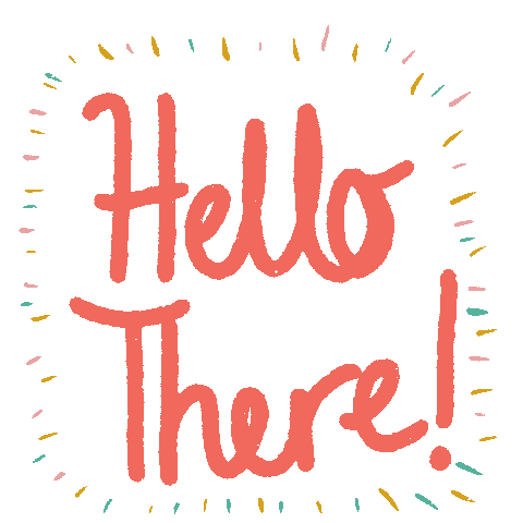 Look Hello Sticker by Queenbe