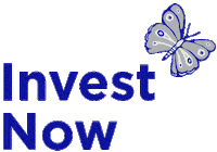 Invest Now White Butterfly Sticker by imperio