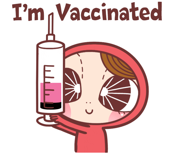 Vaccine Sticker by Bear Boss Buddies