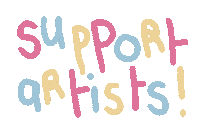 Support Artists Sticker by Marie Boiseau
