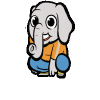 dikkamusik dikka dikka elefant Sticker