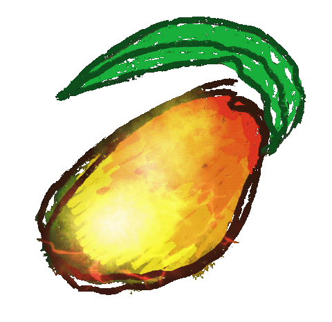 MikeWirthArt mango mike wirth mikewirth Sticker