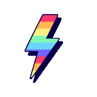 Roggerzila love heart rainbow amor Sticker