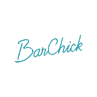 BarChickOfficial barchick logo barchick bar chick teal logo bar chick Sticker