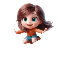 elistorycriativo girl menina garota pulando Sticker