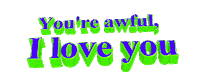 blue Sticker by AnimatedText