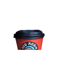 redrobinrecords coffee red robin redrobin redrobinrecords Sticker
