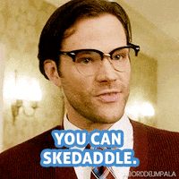 aborddelimpala supernatural sam winchester aborddelimpala skedaddle GIF