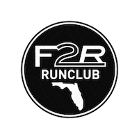 F2R running run florida runners Sticker