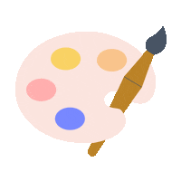 Palette Peinture Sticker by Artesane