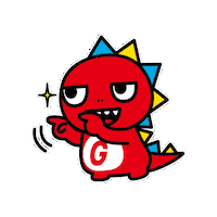 赤 恐竜 Sticker by GAORA