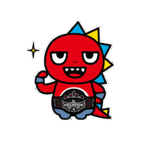 Wrestling 赤 Sticker by GAORA