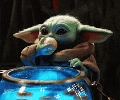 Hungry Baby Yoda GIF by hamlet