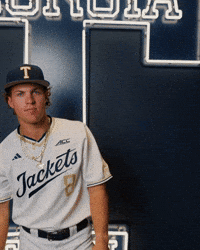 Georgia Tech Baseball GIF by Georgia Tech Yellow Jackets