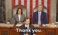 Address To Congress Thank You GIF by GIPHY News