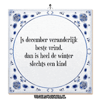 Winter Humor Sticker by Tegelspreuken.nl