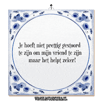 Support Nl Sticker by Tegelspreuken.nl