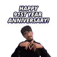 91 Year Anniversary Sticker