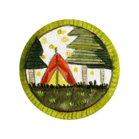 Holiday Camping Sticker