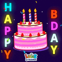 Celebrate Happy Birthday GIF by Lucas and Friends by RV AppStudios
