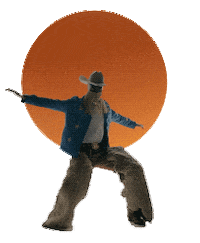 Country Cowboy Sticker by Sub Pop Records