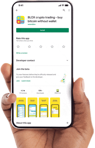 BLOX-app crypto bitcoin app btc Sticker