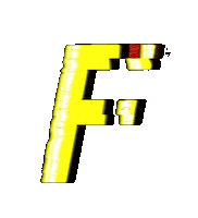 Glitch F Sticker by #BASILIO