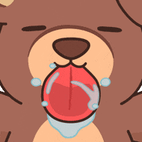 Hungry Tongue GIF by BEARISH