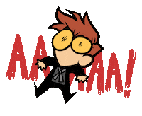 Shocked Good Omens Sticker by Kyra
