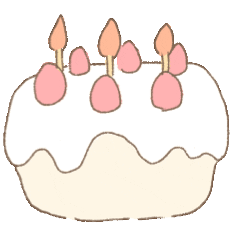 Happy Birthday Cake Sticker by koimoffee