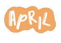 April Month Sticker