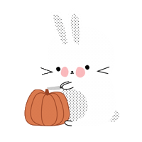 halloween conillo Sticker