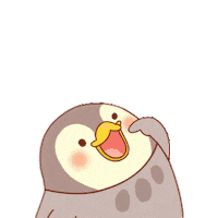 Hungry Penguin Sticker by Pippo & Fello