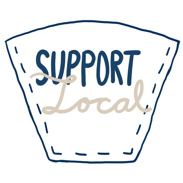 coffeeandsupplyco support local shop local support local Sticker
