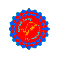 Red Bull Flower Sticker
