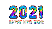 Happy New Year Typography Sticker by Omer Studios