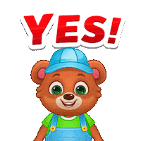 Excited Yes Yes Yes Sticker by Lucas and Friends by RV AppStudios