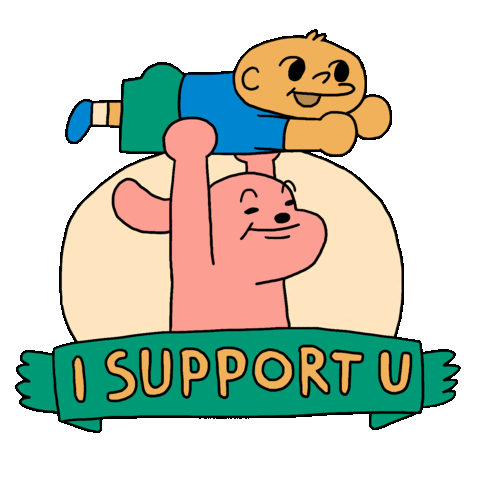 Encourage Best Friend Sticker by Sherchle