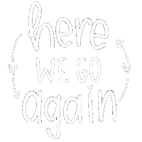 Here We Go Hearts Sticker