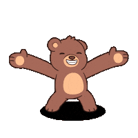 Sending You Love Teddy Bear Sticker by BEARISH